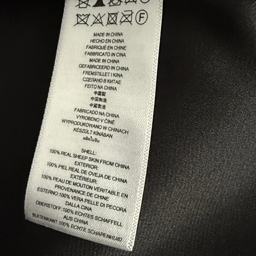 Michael Kors Black Leather Zip-Front Jacket - Picture 7 of 10